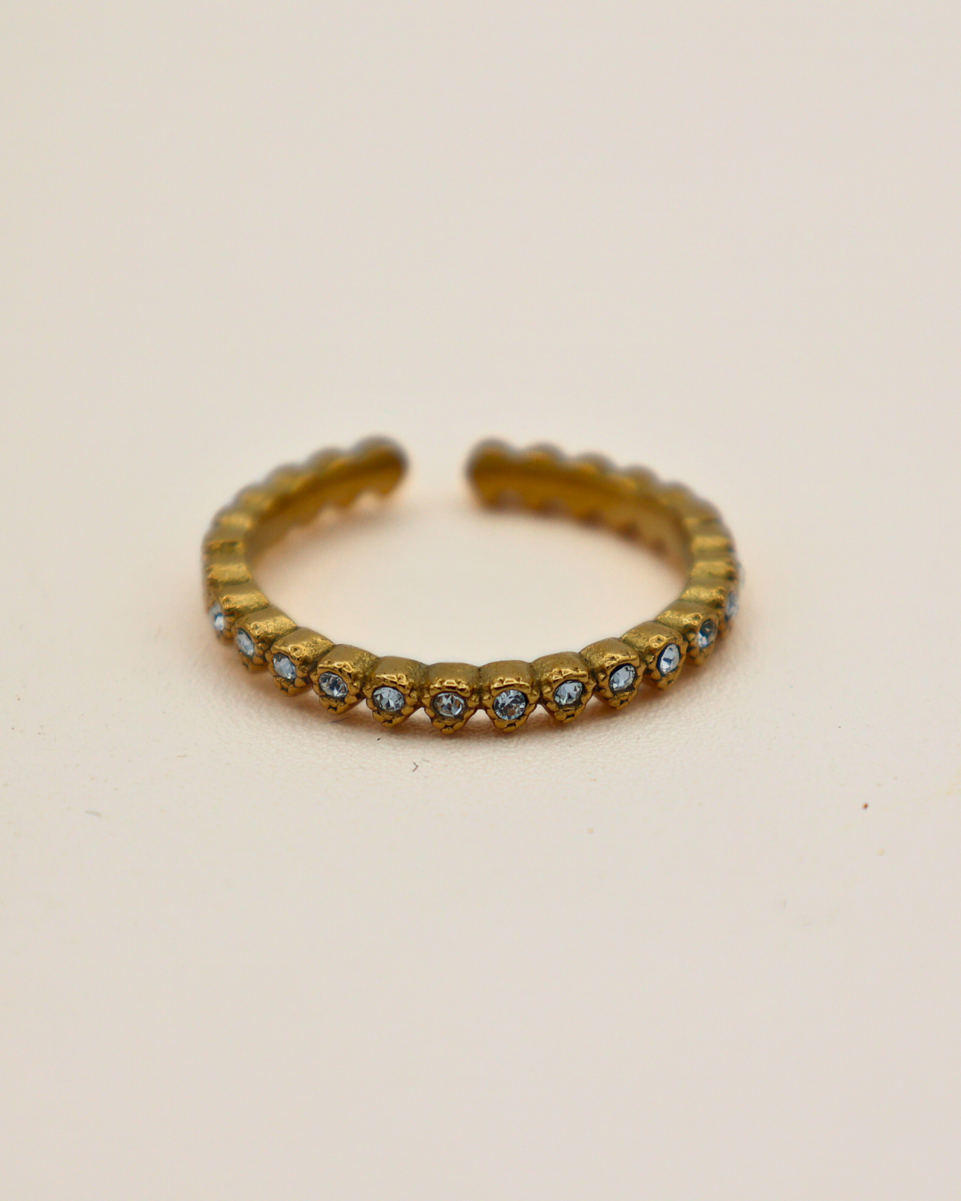Crystal Row Ring