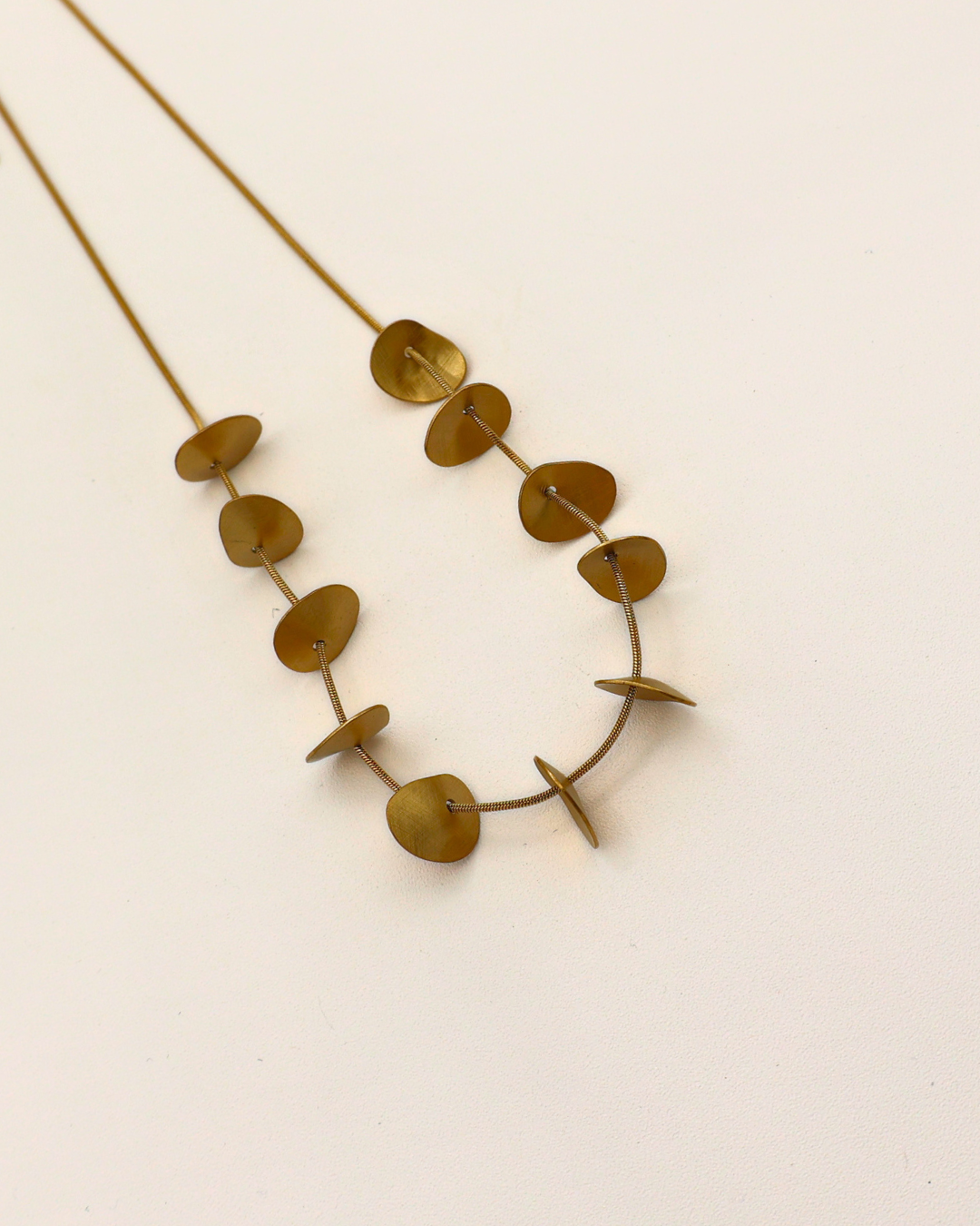 Golden Pebble Necklace