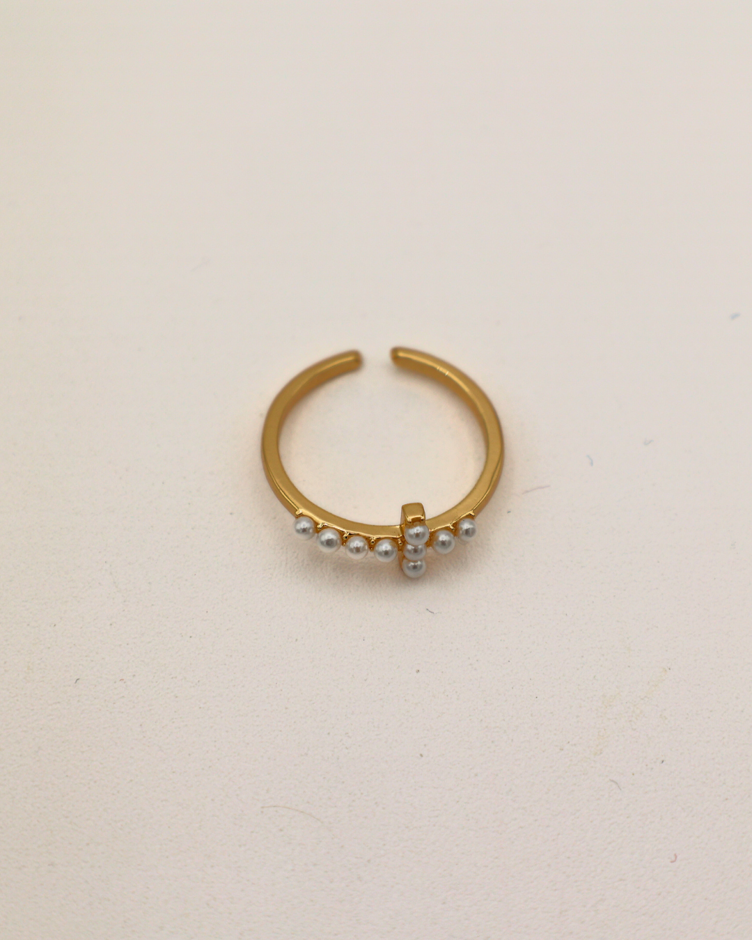 Pearl Cross Ring