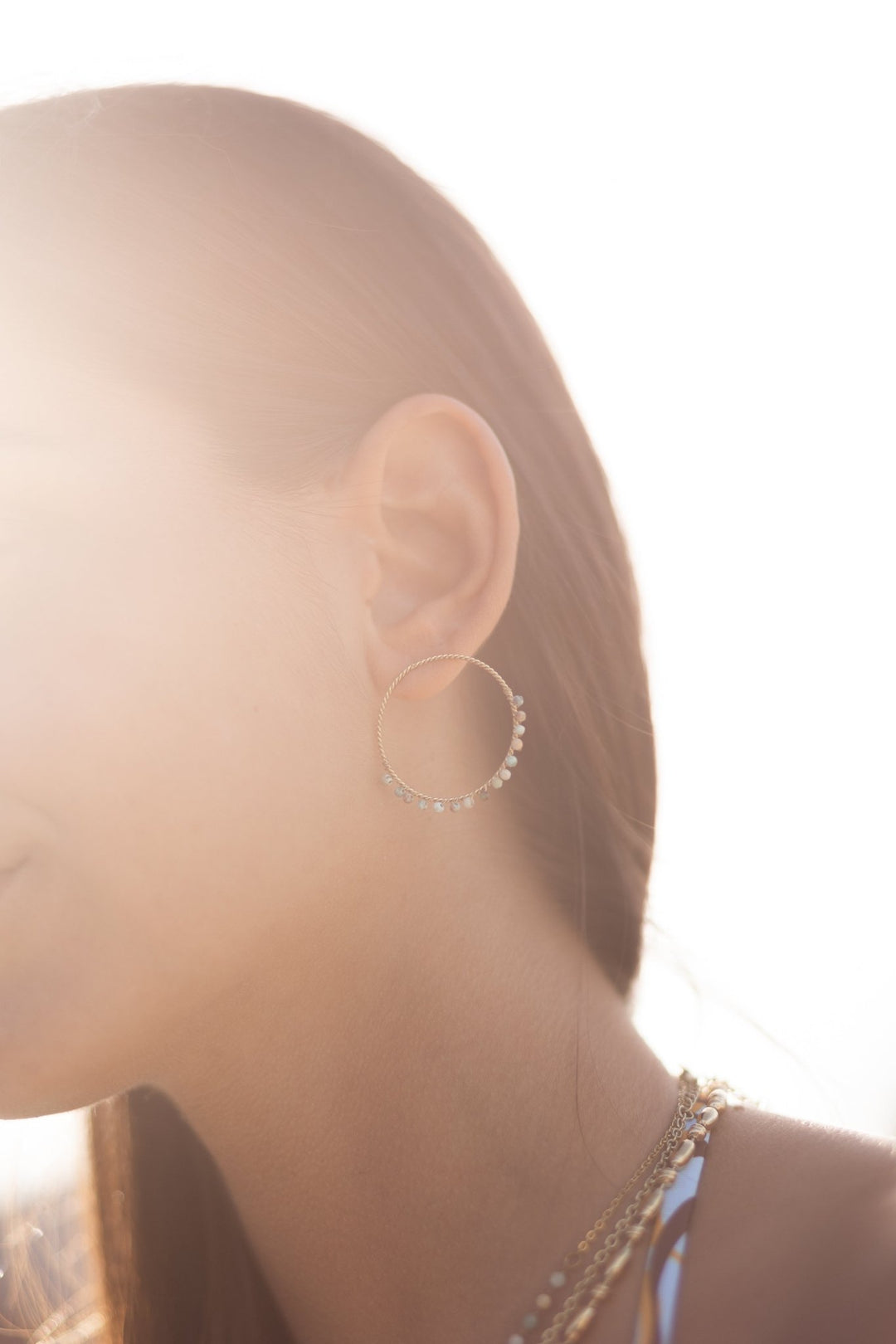 Round Gemstone Earings - SMOLL republic