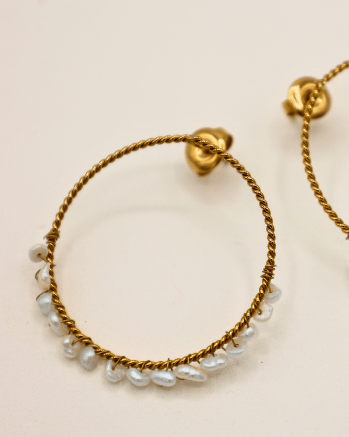 Round Gemstone Earings - SMOLL republic