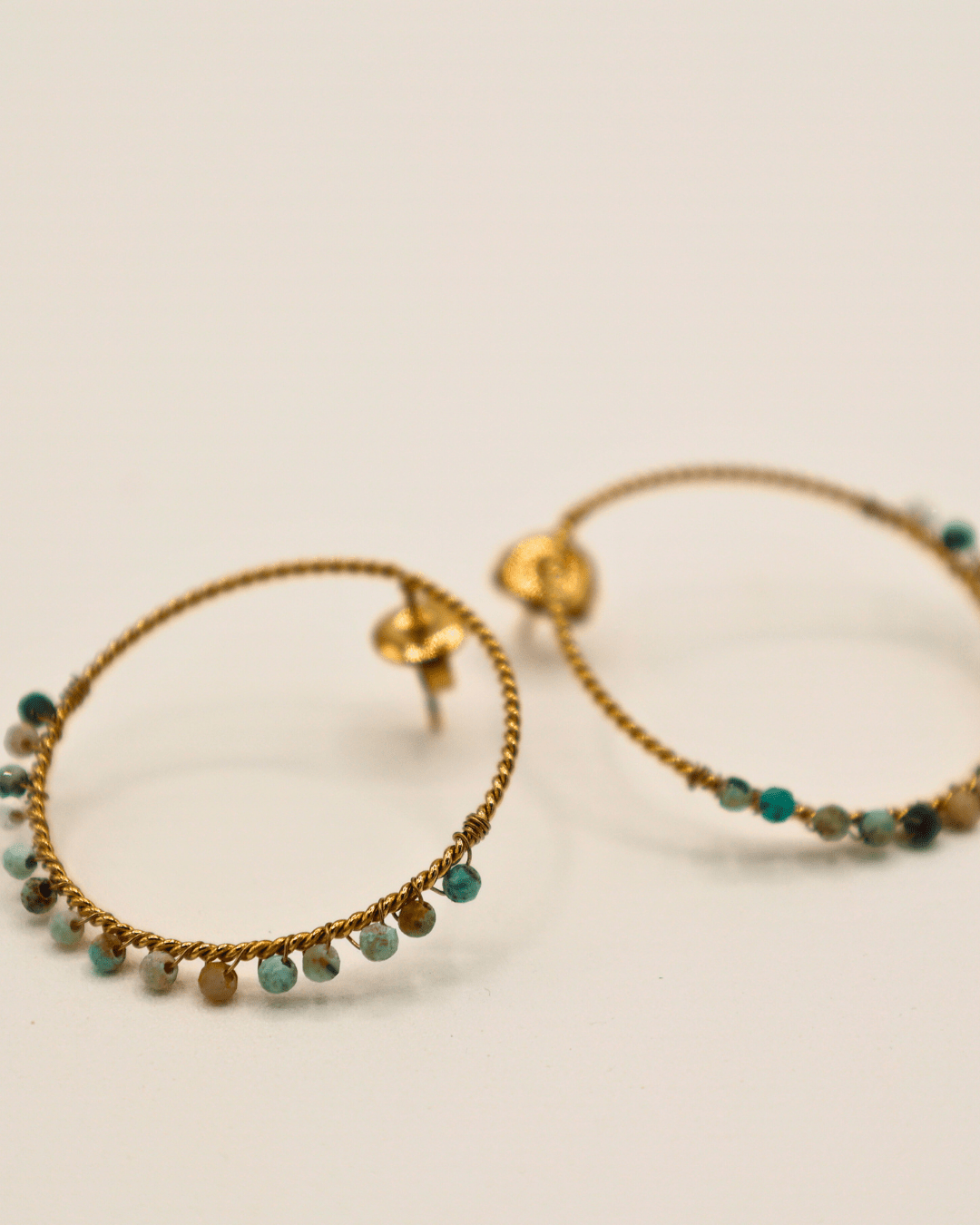 Round Gemstone Earings - SMOLL republic