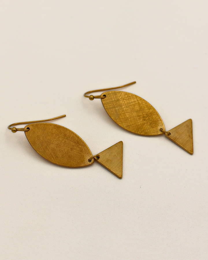 Abstract Fish Earrings