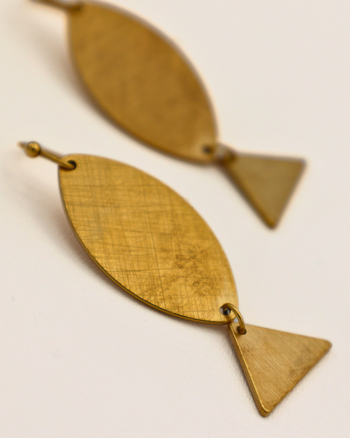 Abstract Fish Earrings