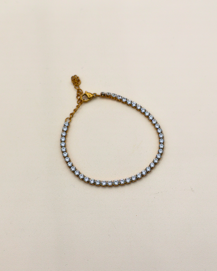 Crystal Line Tennis Bracelet