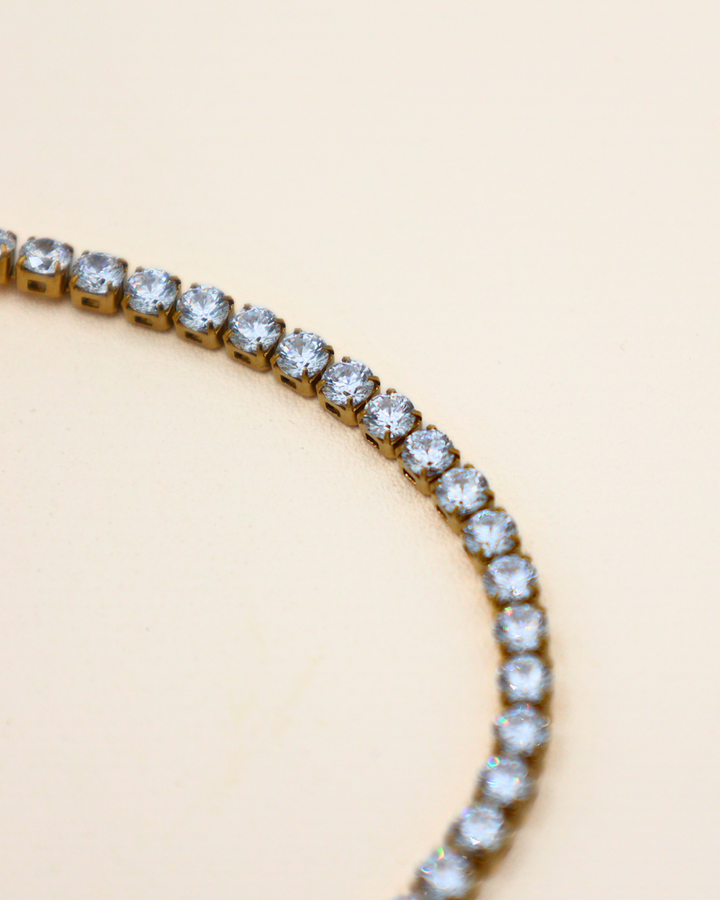 Crystal Line Tennis Bracelet