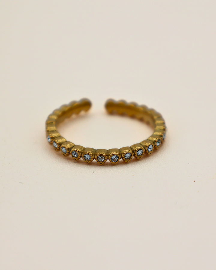 Crystal Row Ring