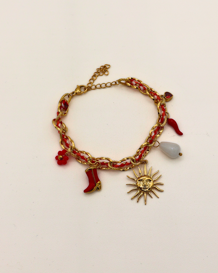 Fiesta Sun Charms Bracelet