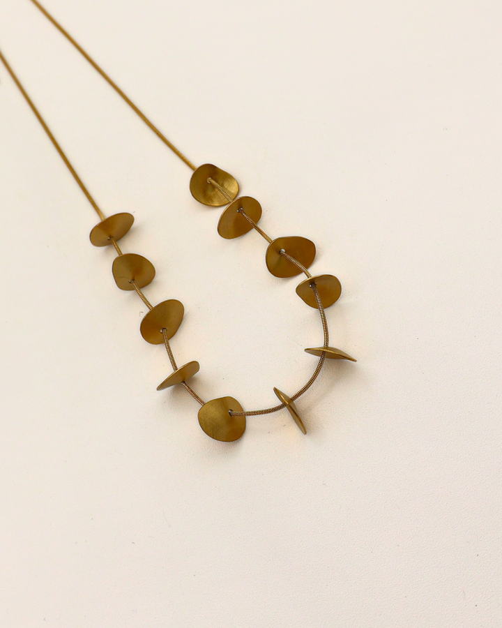 Golden Pebble Necklace