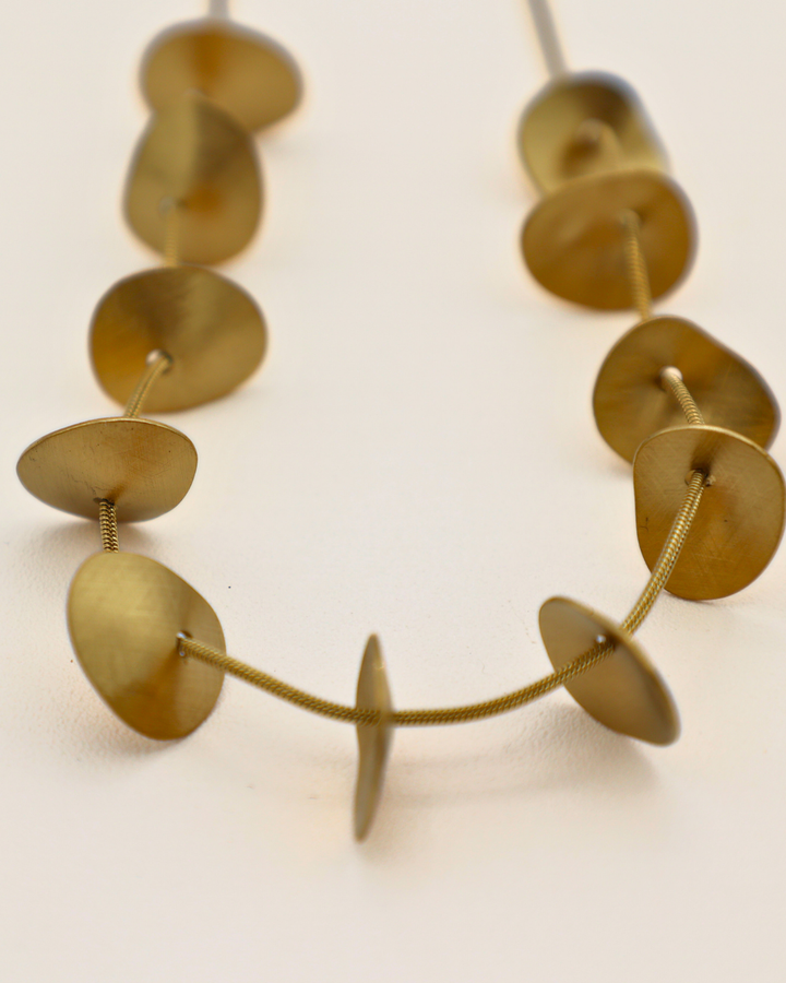 Golden Pebble Necklace