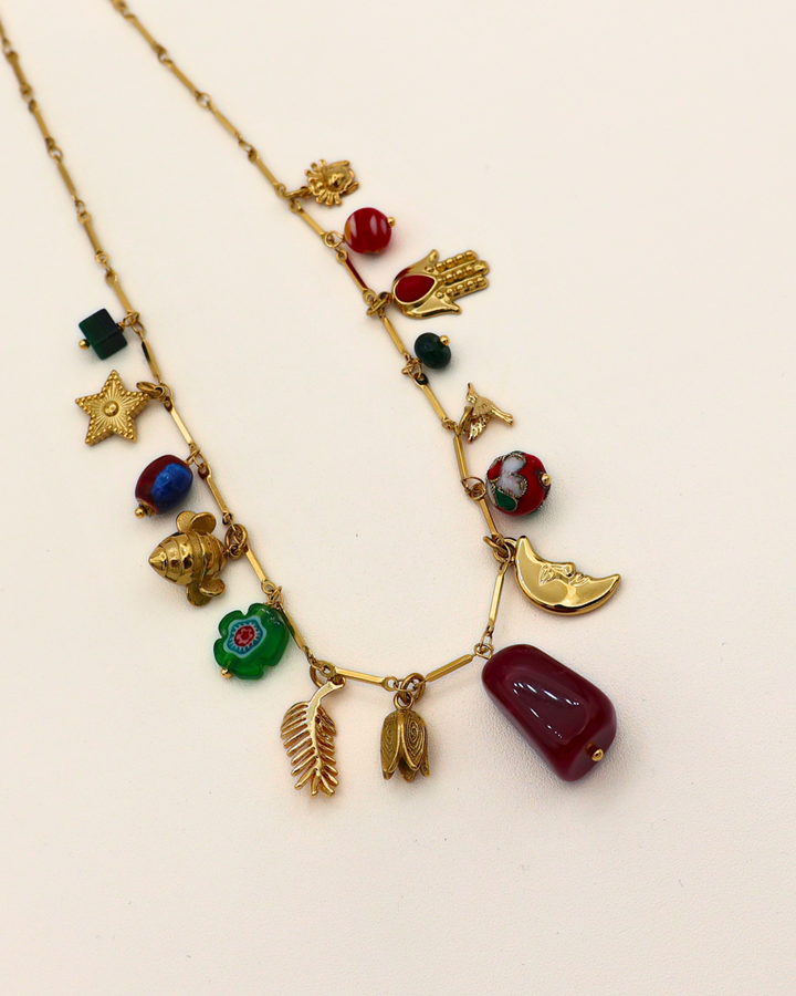 Moon & Charms Necklace