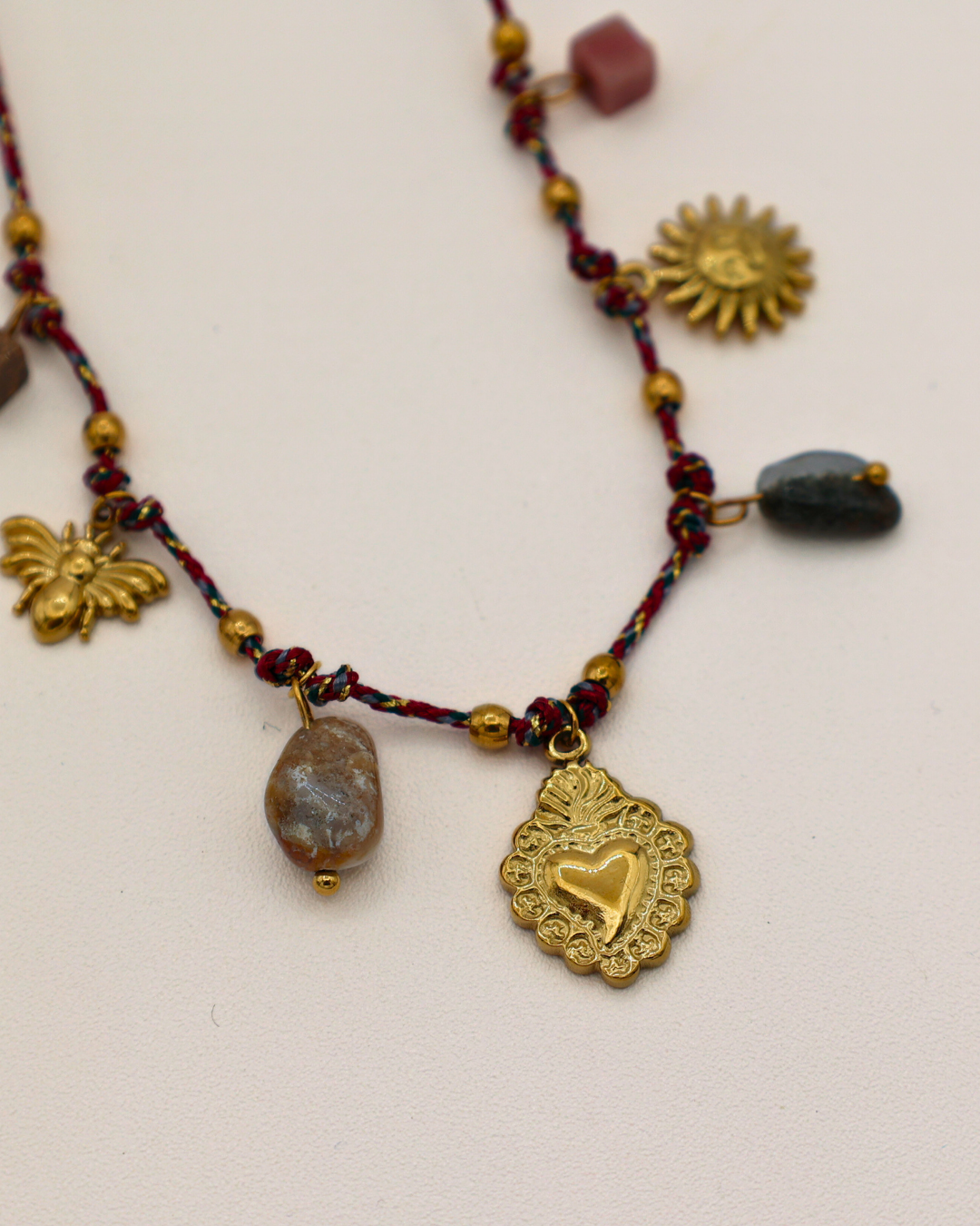 Mystic Heart Cord Necklace