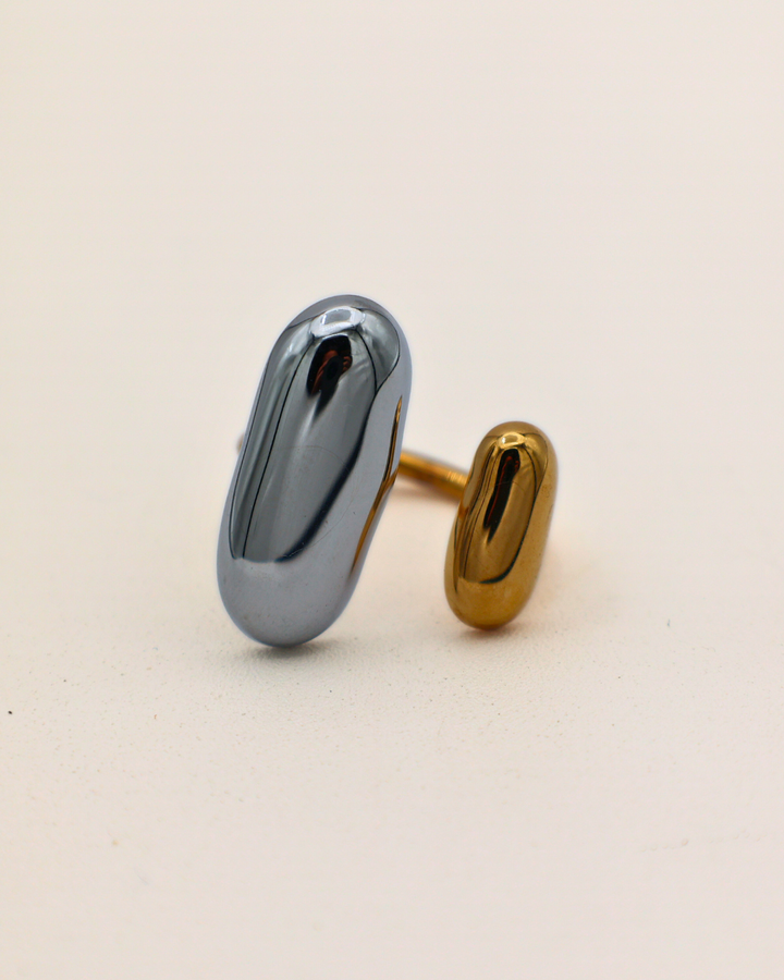 Pebble Duo Open Ring