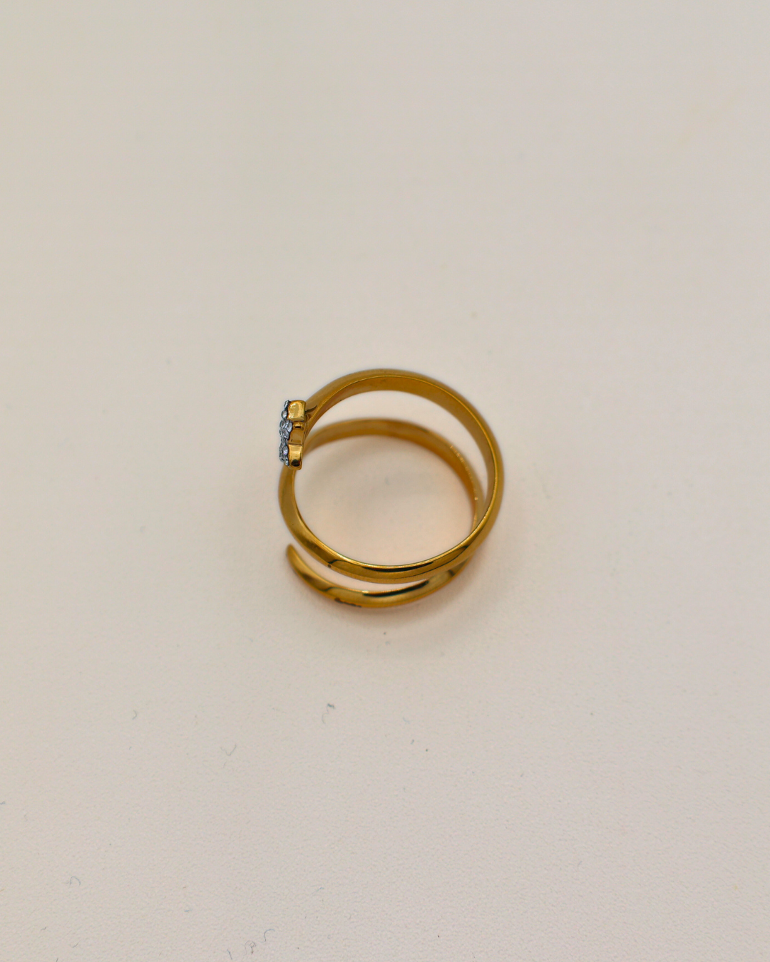 Starlight Spiral Ring