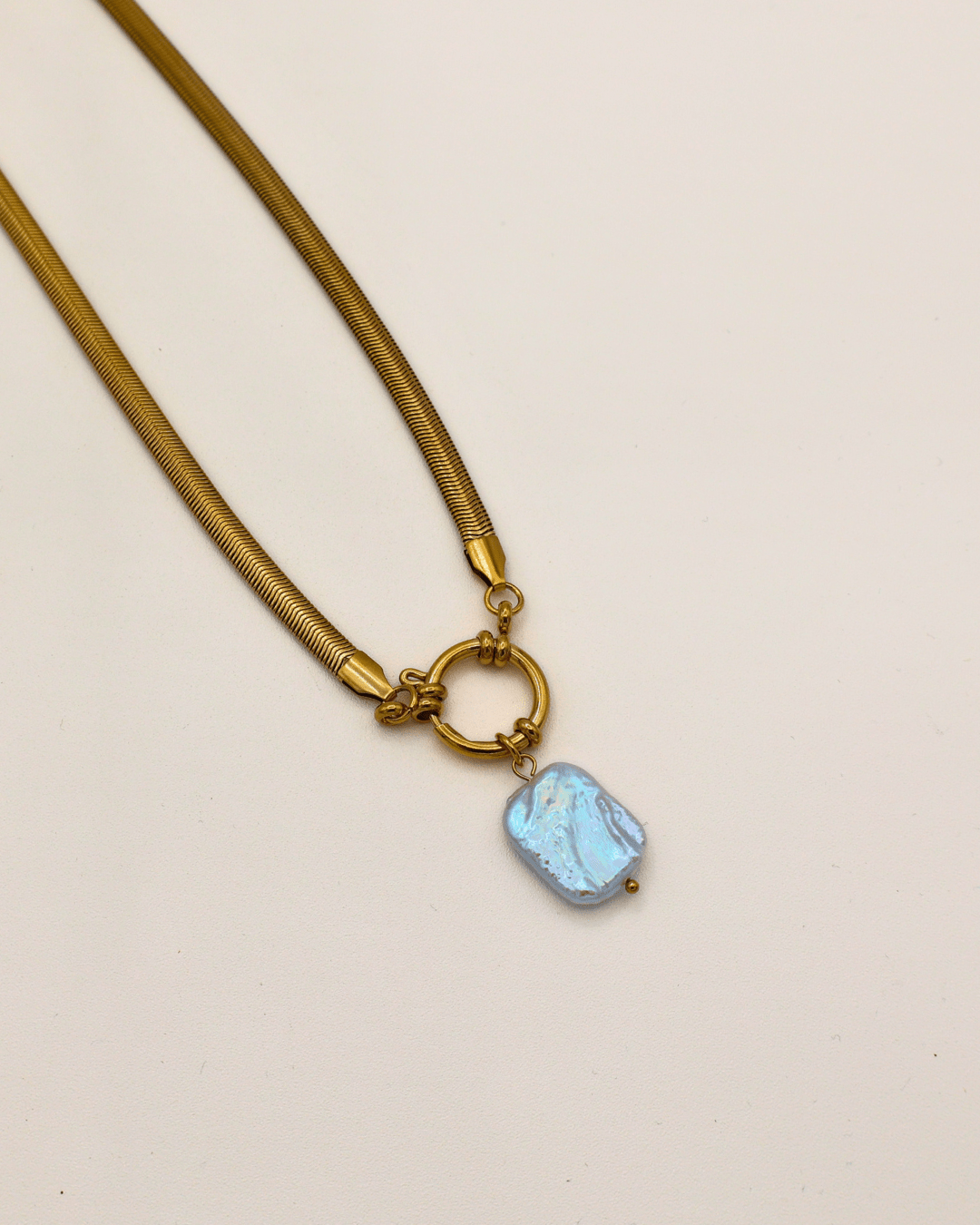 Baroque Link Pearl Necklace - SMOLL republic