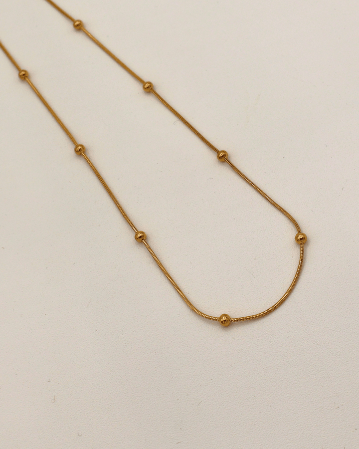 Beaded Snake Chain Necklace - SMOLL republic