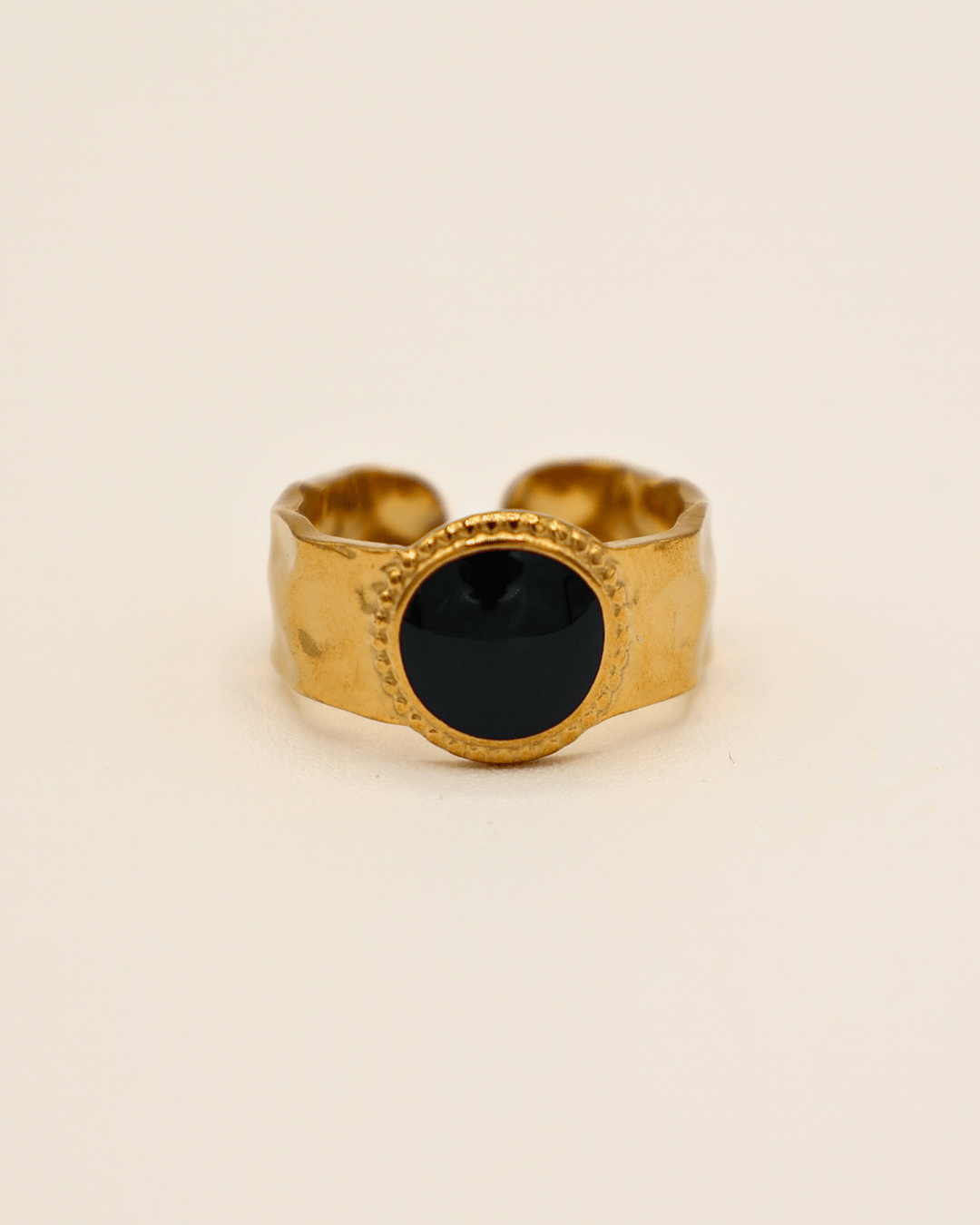 Black Onyx Cuff Ring - SMOLL republic