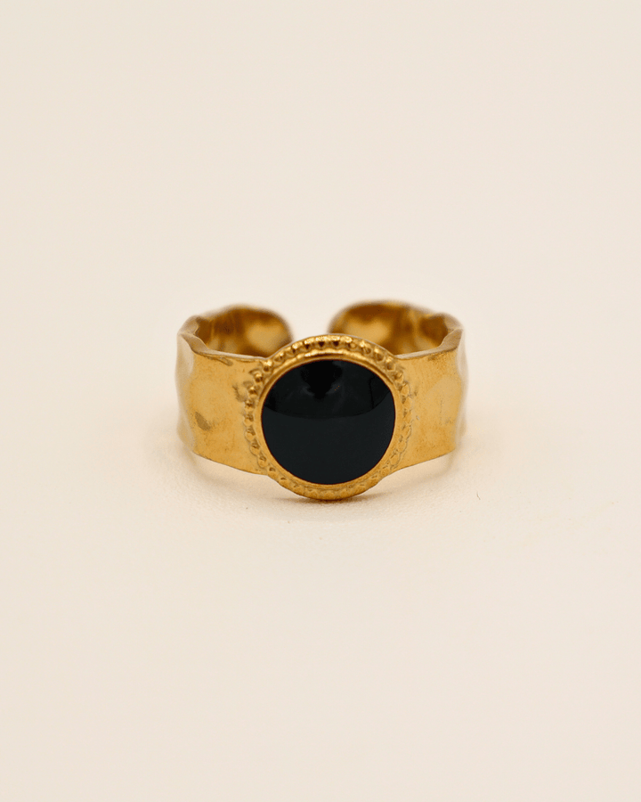 Black Onyx Cuff Ring - SMOLL republic