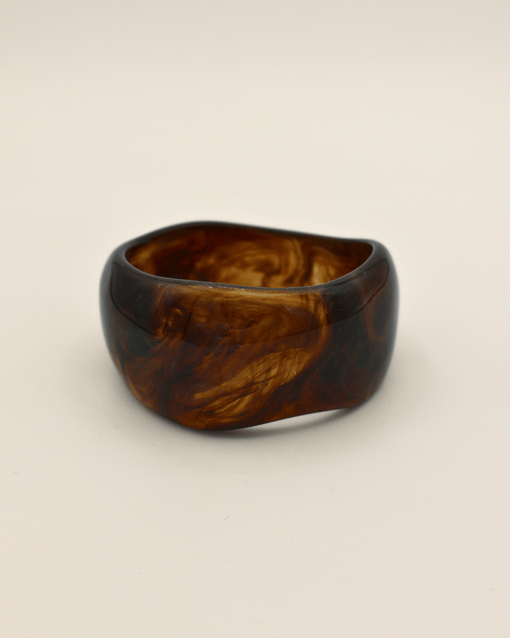 Brown Wave Bangle - SMOLL republic