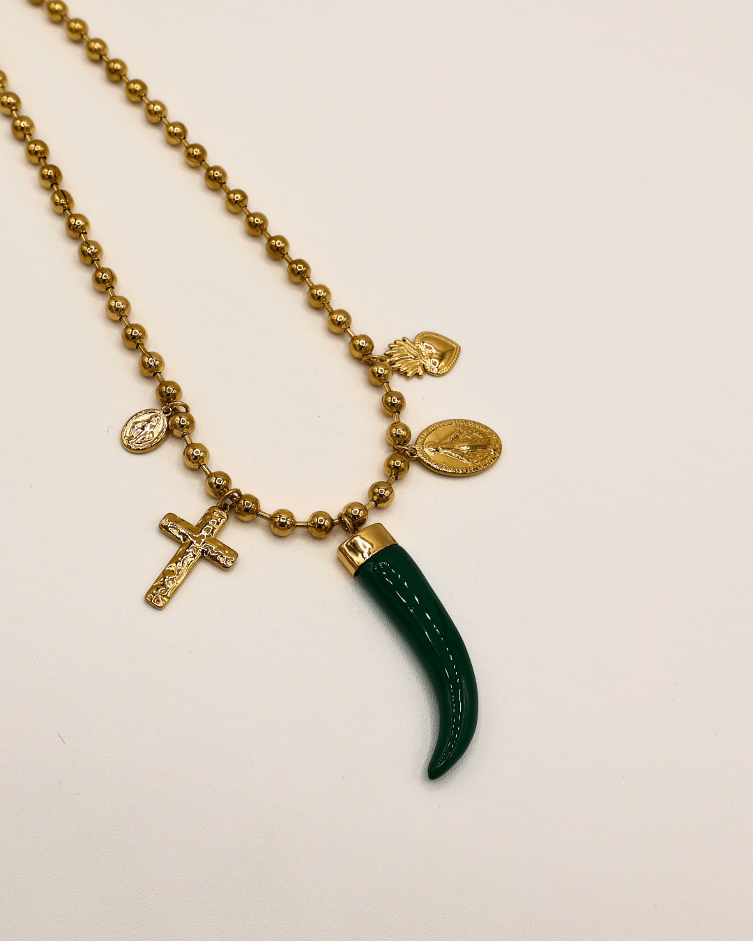 Cross & Horn Necklace - SMOLL republic