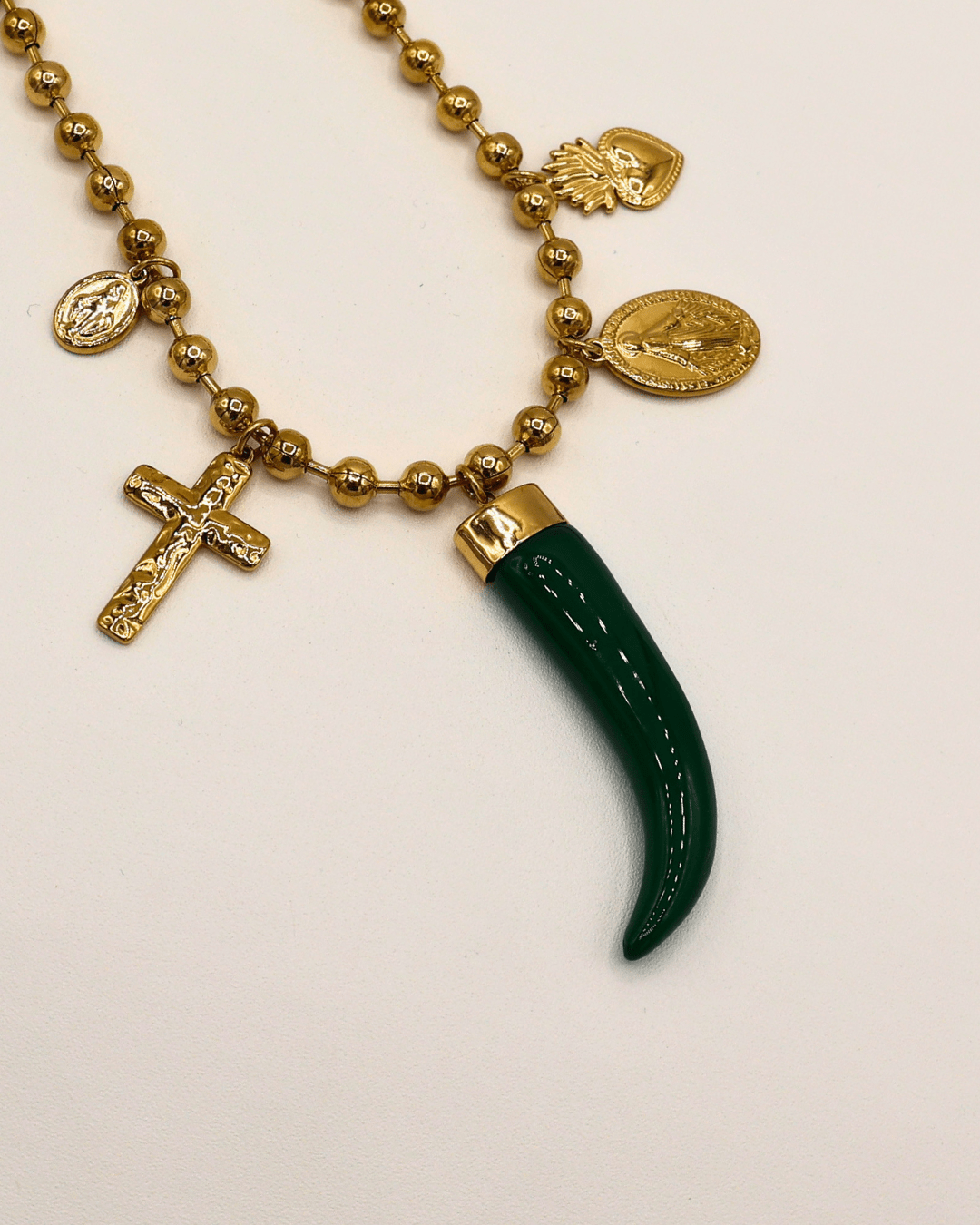 Cross & Horn Necklace - SMOLL republic