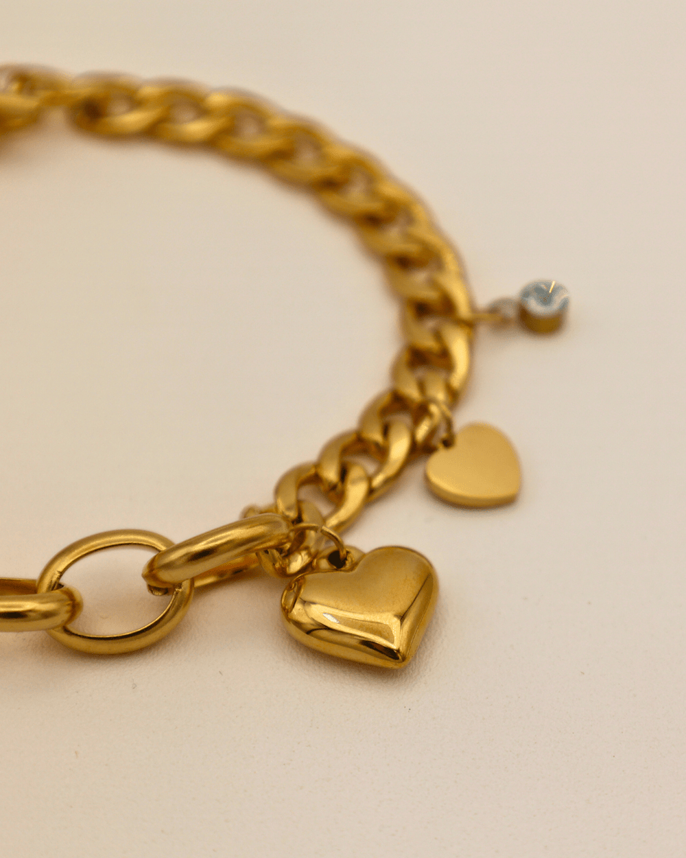 Double Hearts Chain Bracelet - SMOLL republic