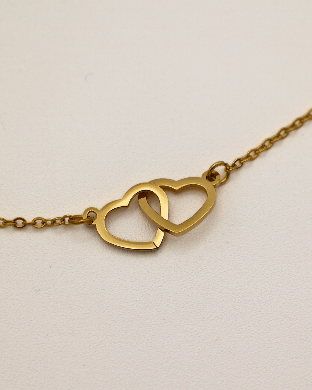 Double Open Hearts Chain Necklace - SMOLL republic