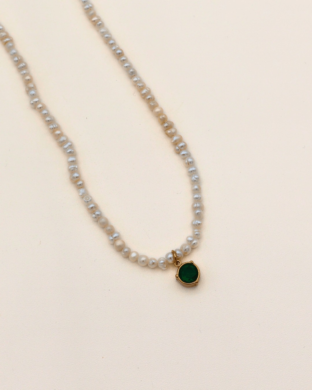Emerald Glow Pearl Necklace - SMOLL republic