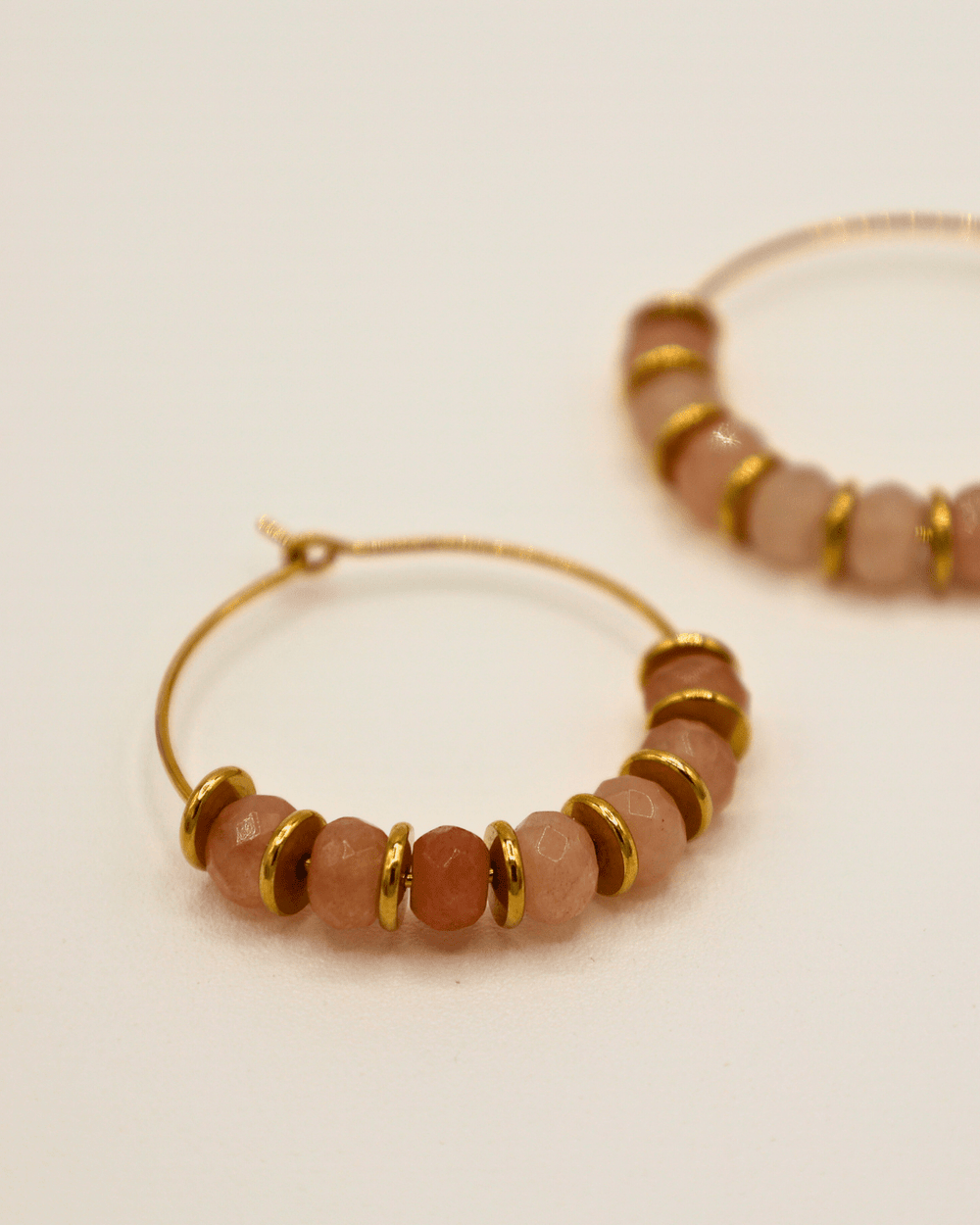 Gemstone Hoop Earings - SMOLL republic