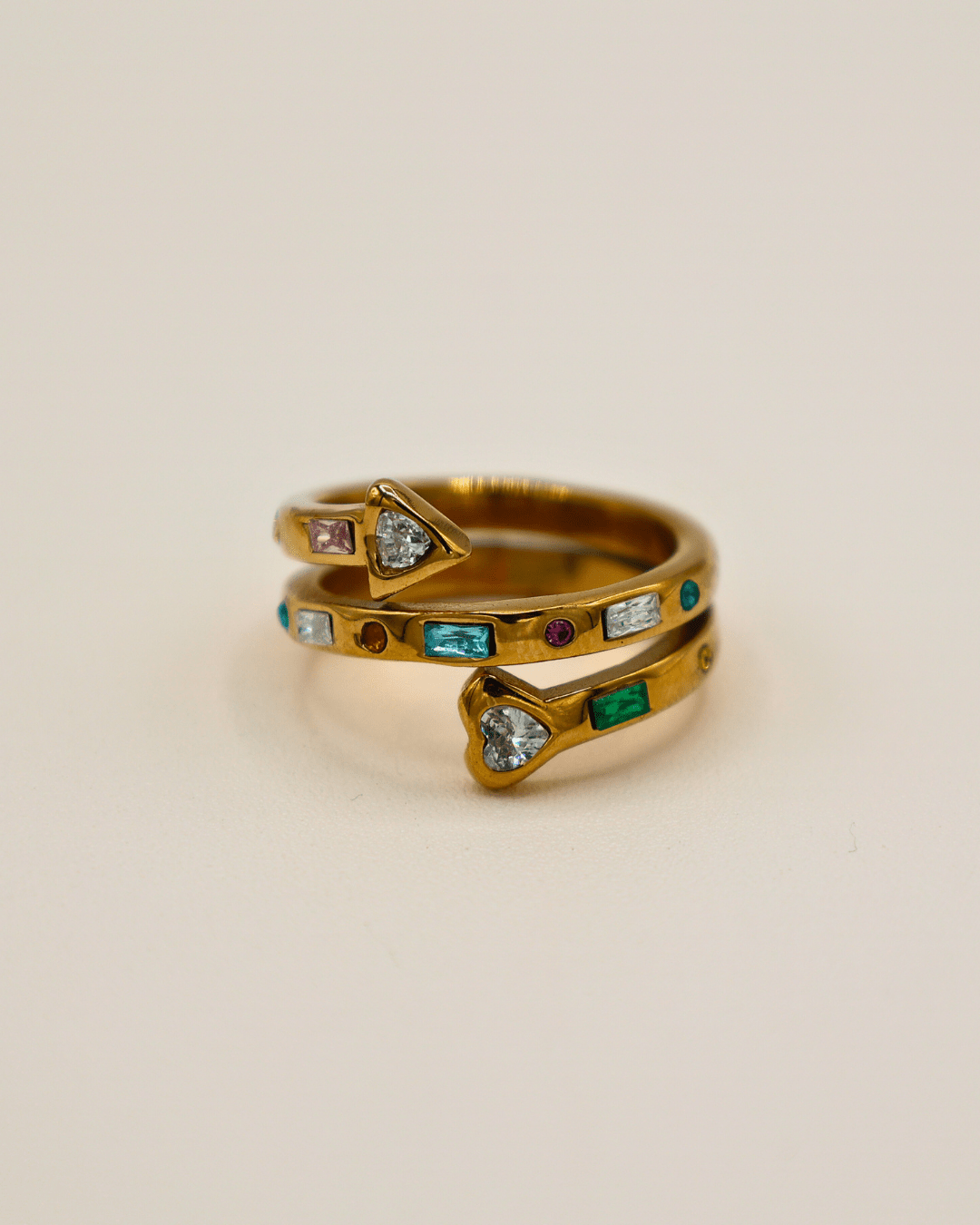 Gemstones Arrow Band Ring - SMOLL republic