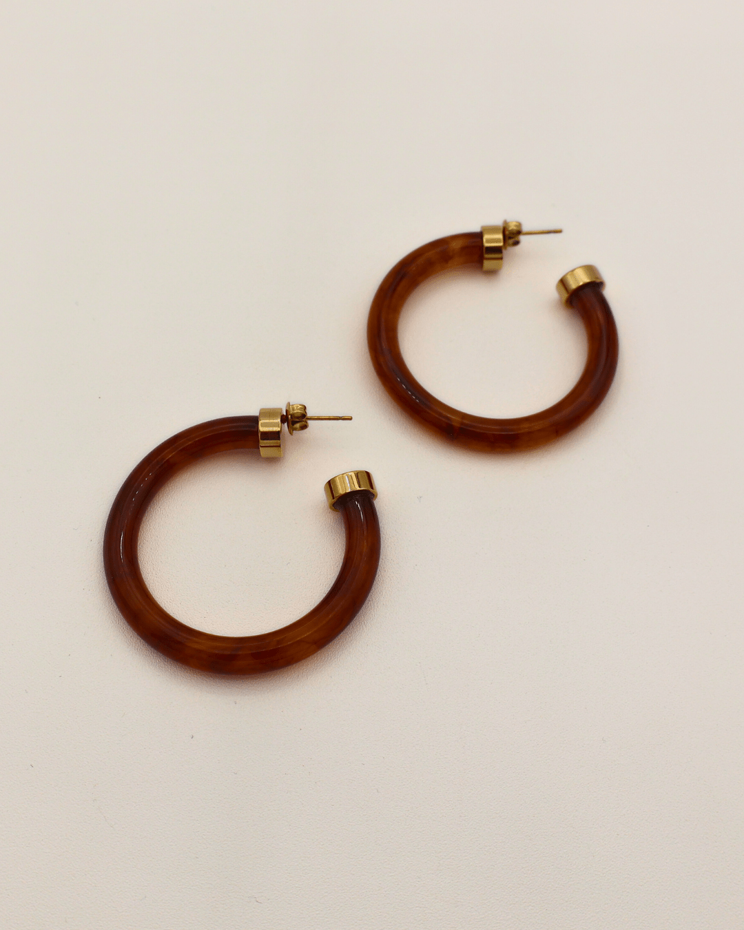 Golden Amber Hoops - SMOLL republic