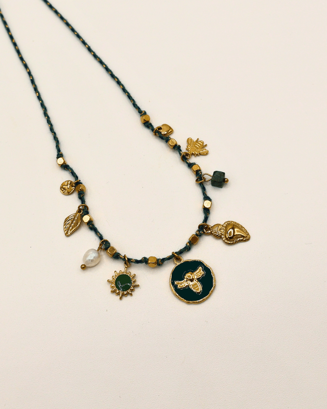 Golden Bee Charms Necklace - SMOLL republic