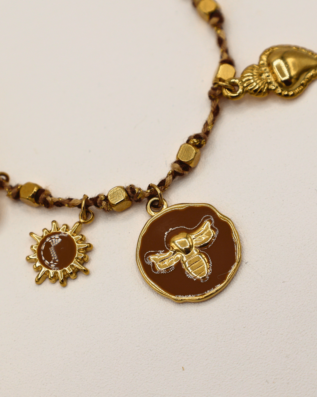 Golden Bee Charms Necklace - SMOLL republic