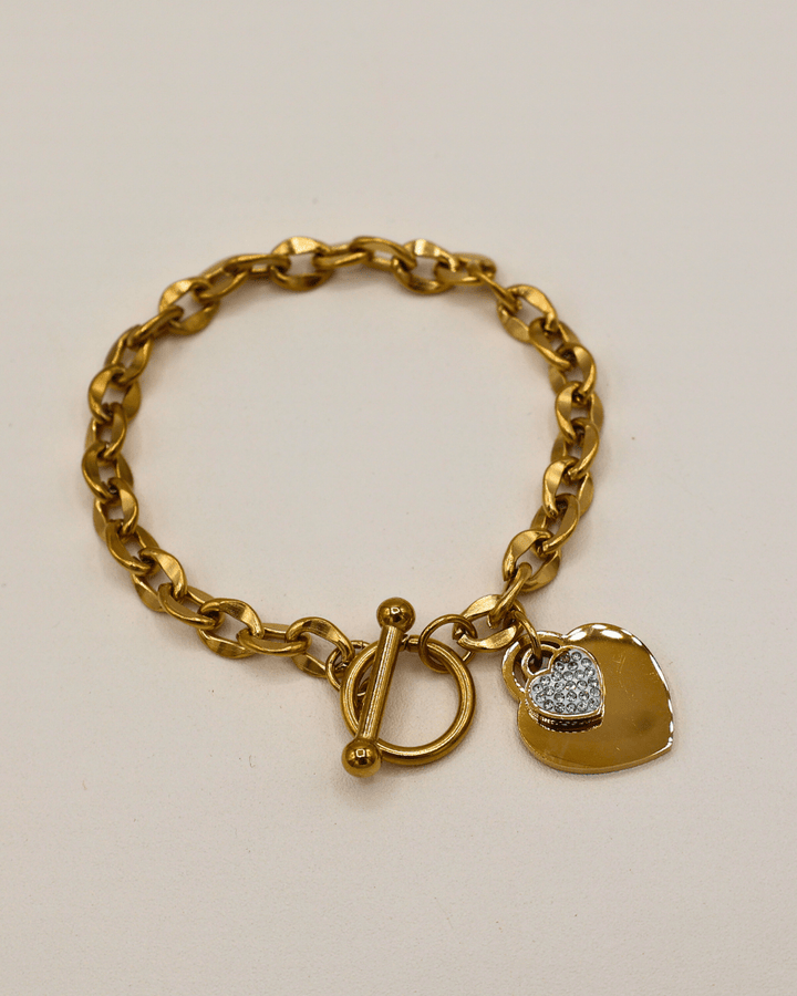 Golden Heart Charm Bracelet - SMOLL republic