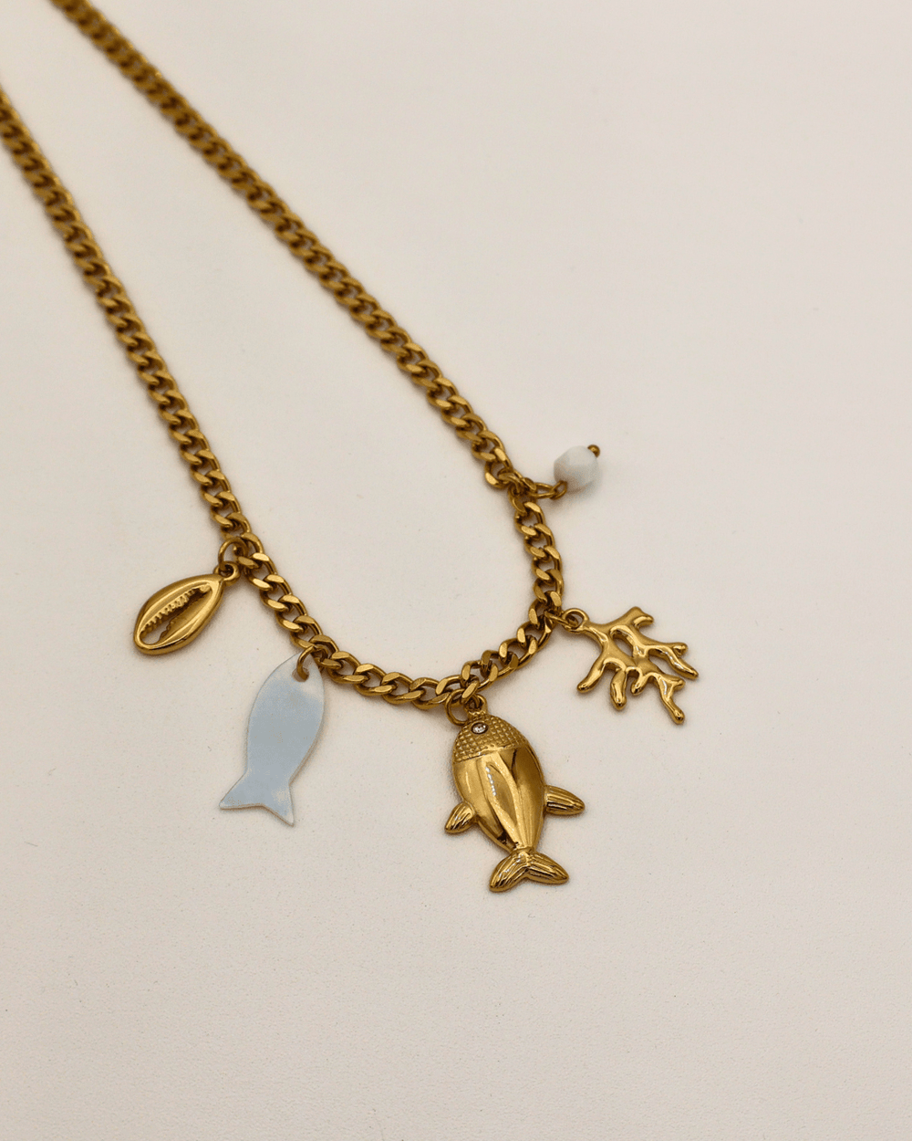 Golden Sea Charm Necklace - SMOLL republic