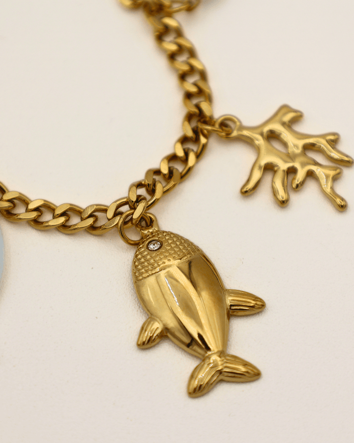 Golden Sea Charm Necklace - SMOLL republic