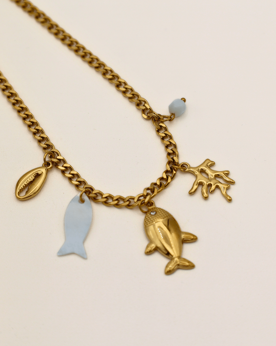 Golden Sea Charm Necklace - SMOLL republic