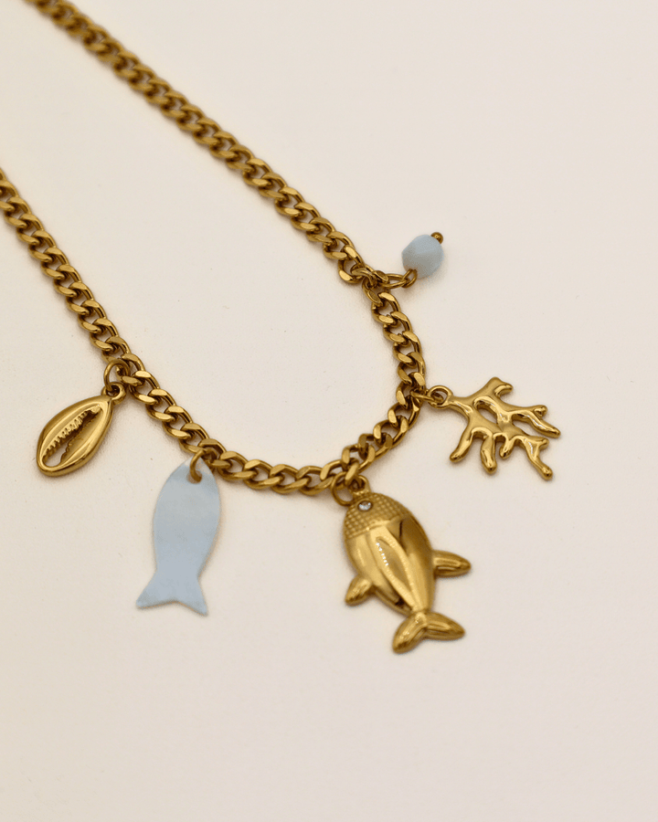 Golden Sea Charm Necklace - SMOLL republic