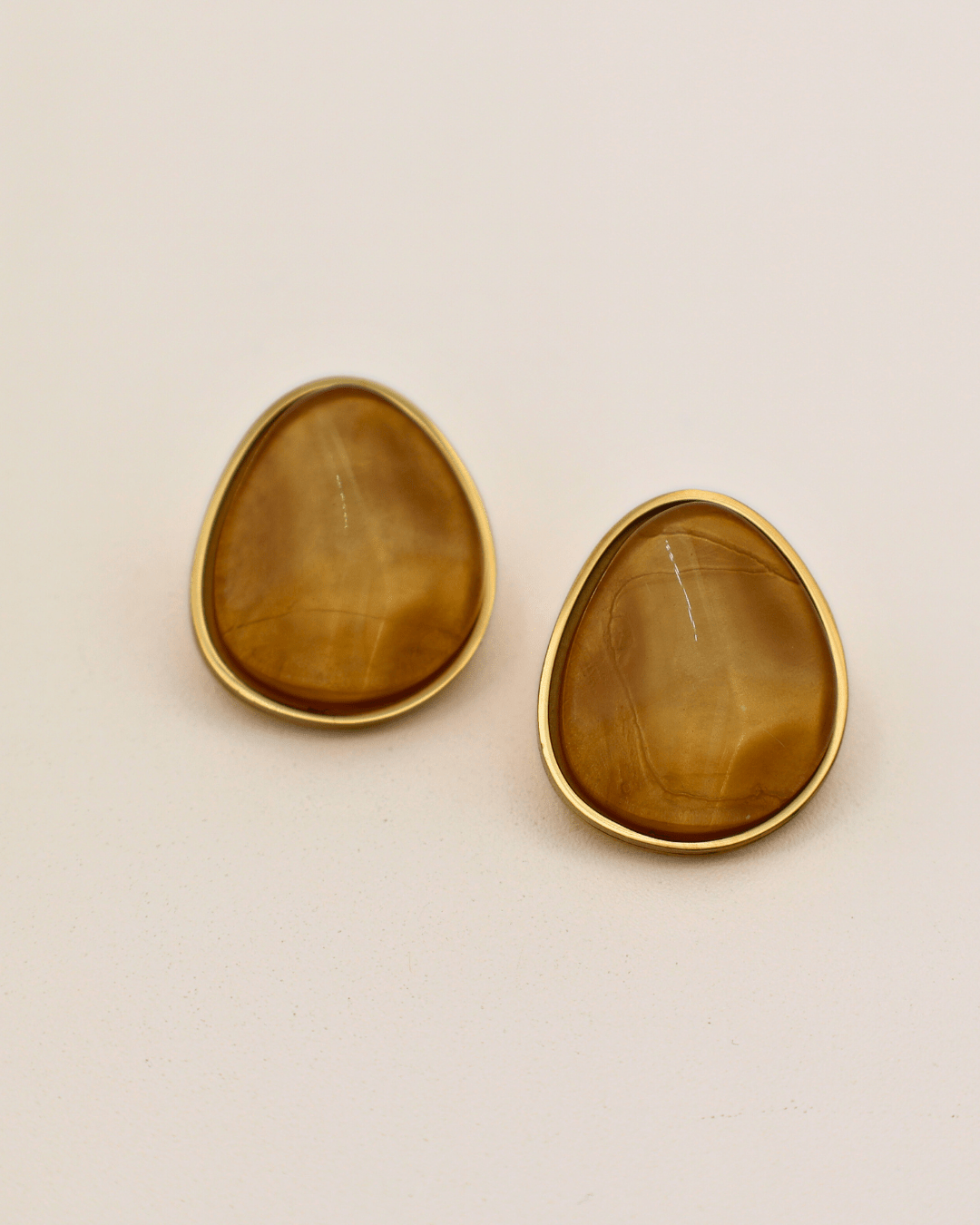 Honey Stone Studs - SMOLL republic