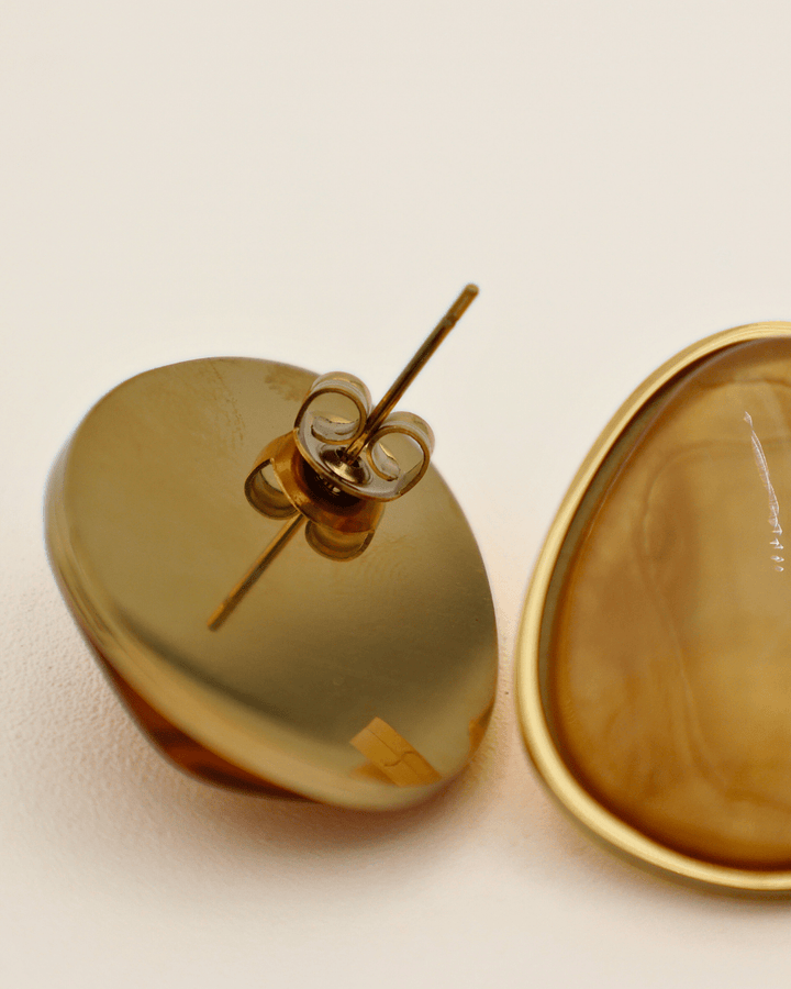 Honey Stone Studs - SMOLL republic