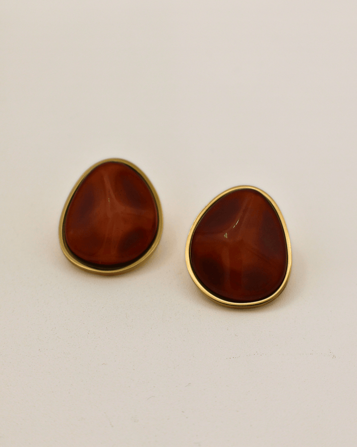 Honey Stone Studs - SMOLL republic