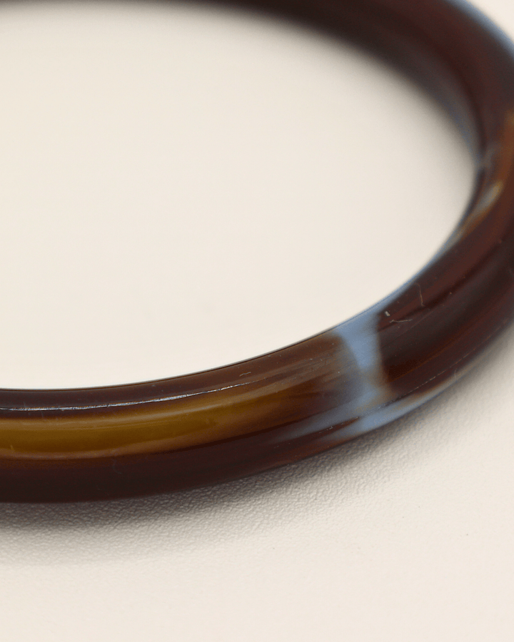 Mocha Marble Resin Bangle - SMOLL republic