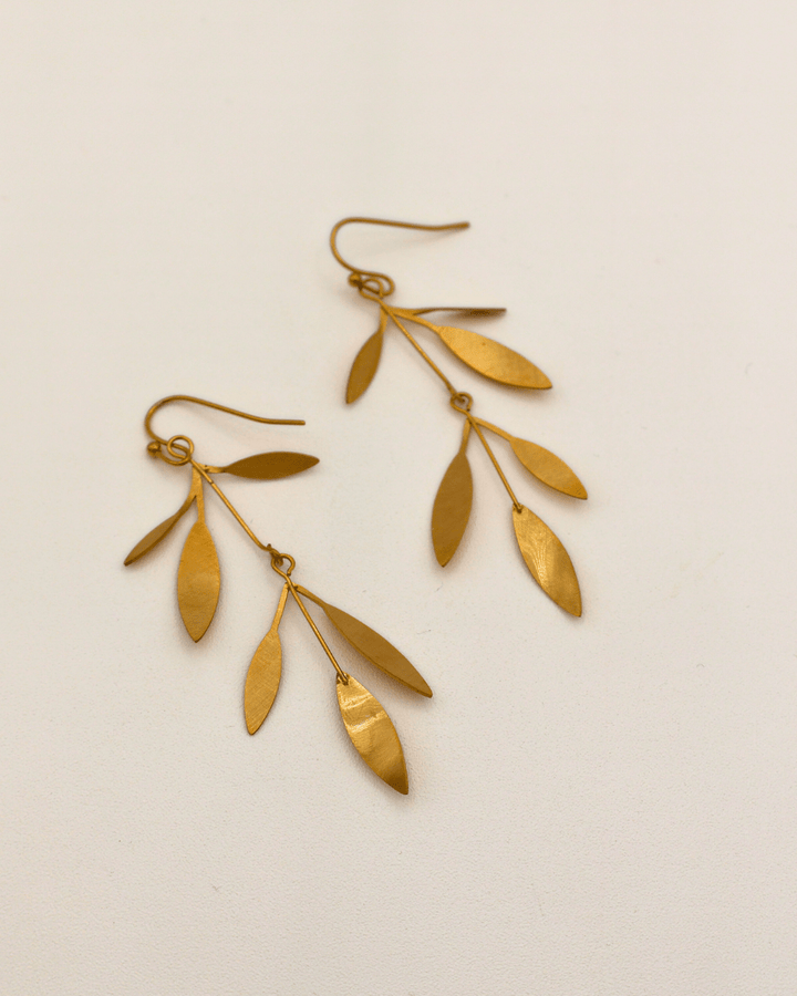Olive Branch Drops Earings - SMOLL republic