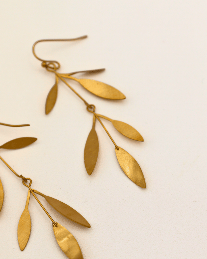 Olive Branch Drops Earings - SMOLL republic