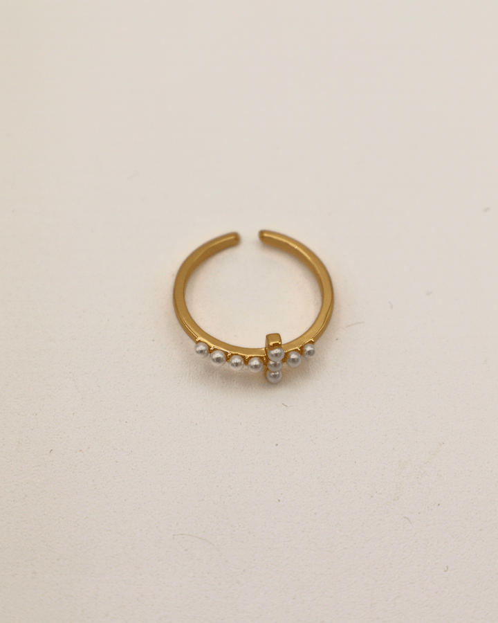 Pearl Cross Ring - SMOLL republic