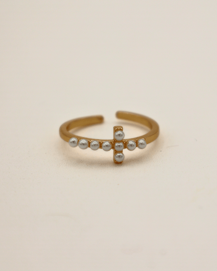 Pearl Cross Ring - SMOLL republic