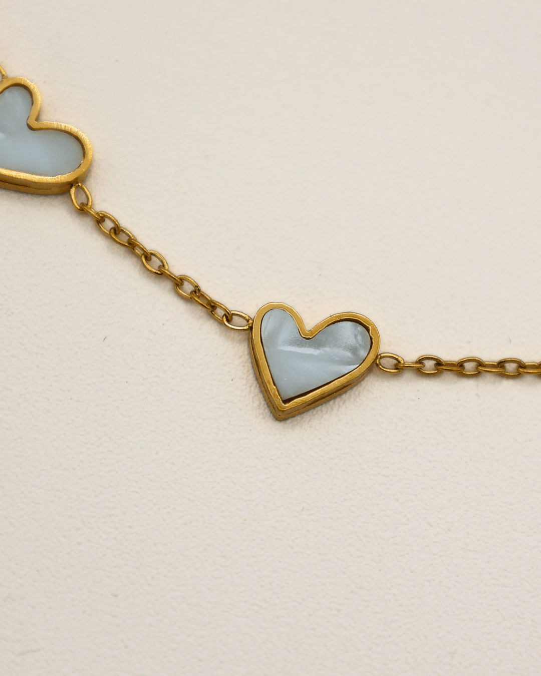 Pearl Hearts Chain Bracelet - SMOLL republic