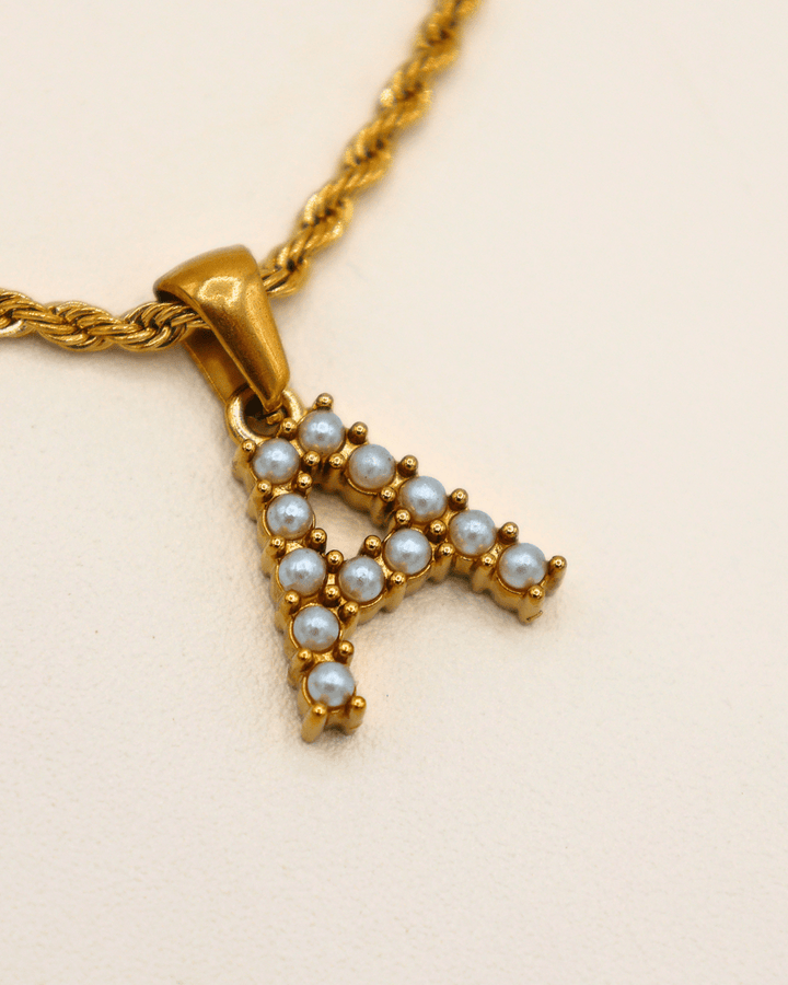 Pearl Letter Necklace - SMOLL republic