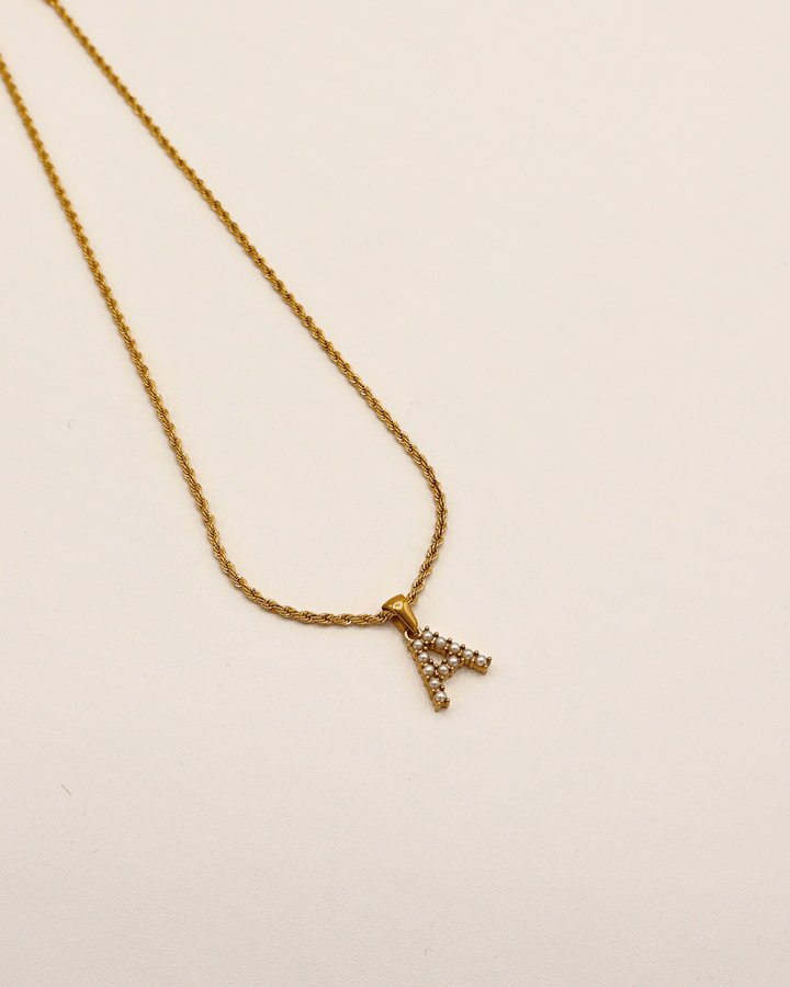 Pearl Letter Necklace - SMOLL republic