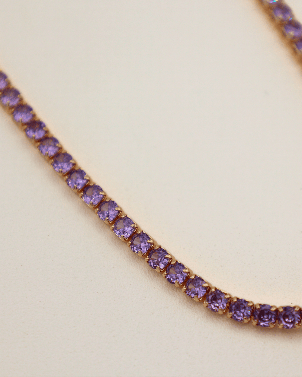 Purple Heart Tennis Necklace - SMOLL republic